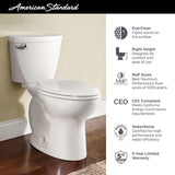 Cadet 3 FloWise Tall Height 2-Piece 1.28 GPF Single Flush Elongated Toilet in White with Slow Close Seat (4-Pack) - Super Arbor