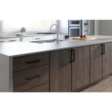 Stratford Bar 7-9/16 in. (192 mm) Matte Black Cabinet Pull - Super Arbor