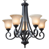 Kichler Monroe 5-Light Olde Bronze Traditional Chandelier, 27.5-in W x 29.5-in H