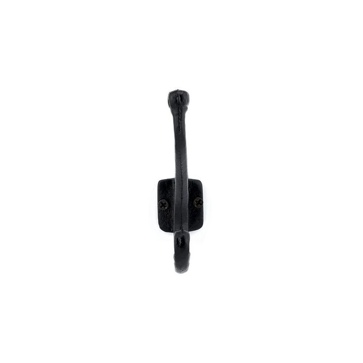 4-21/32 in. (118 mm) Matte Black Decorative Hook