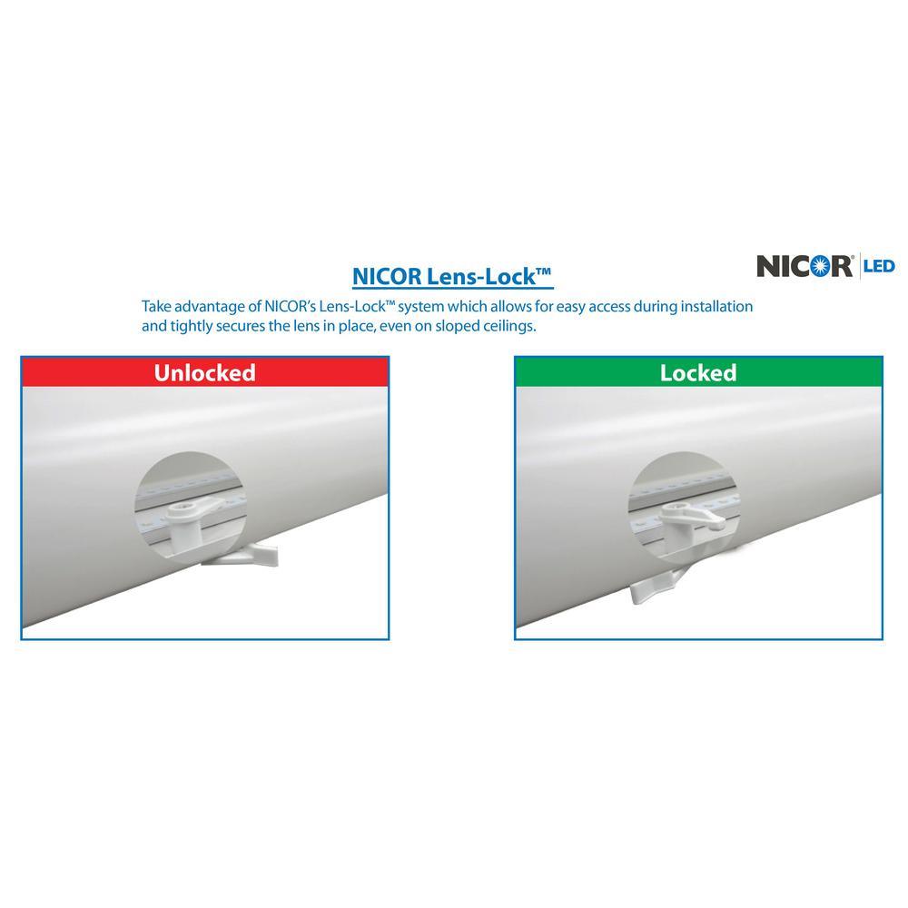NICOR 150-Watt Equivalent White Integrated LED Designer Cloud Wraparound Fixture, 4000K - Super Arbor