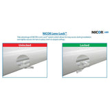 NICOR 150-Watt Equivalent White Integrated LED Designer Cloud Wraparound Fixture, 4000K - Super Arbor