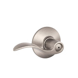 Schlage Accent Satin Nickel Privacy Lockset, ANSI Grade 2, 1-3/4 in. Max Door Thickness