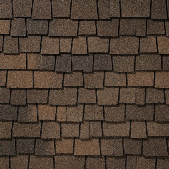 GAF Glenwood Shingles, Adobe Clay – Designer Fiberglass Asphalt, 12-1/2 in. x 36-5/16 in.