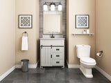 Style Selections Morriston 30-in White Single Sink Bathroom Vanity with White Engineered Stone Top