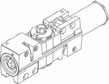 LCN Cylinder Assembly for 4110T Series Door Closers - Aluminum Finish