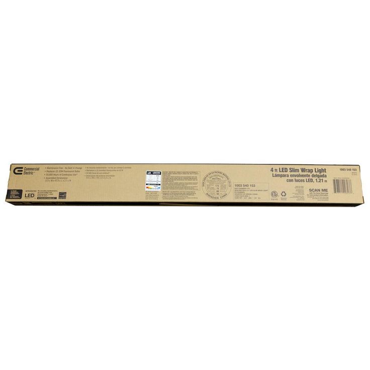 48 in. 4,000 Lumens Integrated LED White Wraparound
