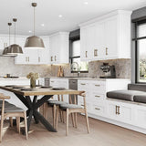 Home Decorators Collection Newport 24 in. W x 12 in. D x 15 in. H Assembled Plywood Wall Bridge Kitchen Cabinet in Pacific White with Soft Close