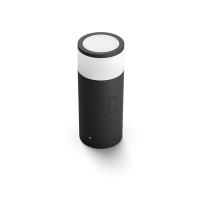 White and Color Ambiance Outdoor LED Calla Black Landscape Smart Landscape Path Bollard Light Extension - Super Arbor