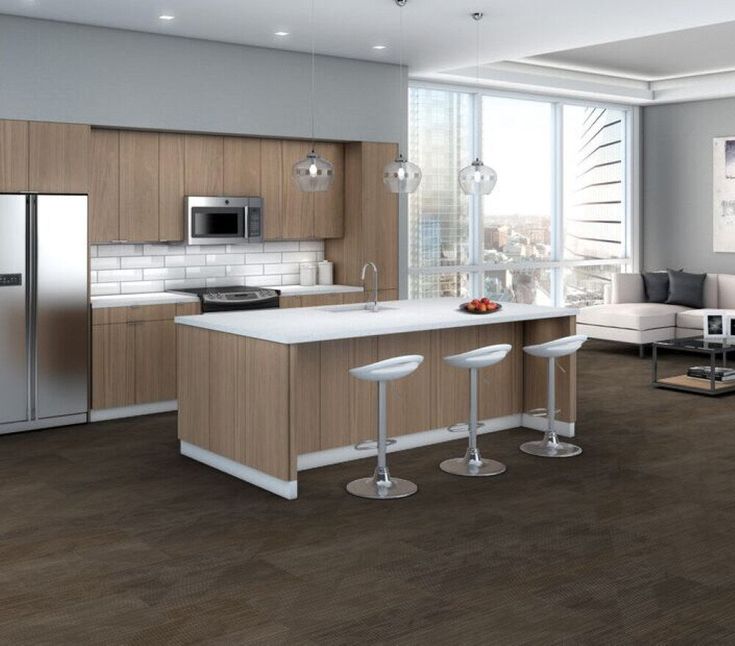 Shaw One Up 24-in x 24-in Newsfeed Multi-level Loop Full Spread Adhesive Carpet Tile (79.99-sq ft)
