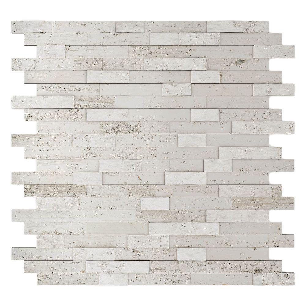 Inoxia SpeedTiles Bengal Brown 11.77 in. x 11.57 in. x 8 mm Stone Self-Adhesive Wall Mosaic Tile (11.4 sq. ft. / case) - Super Arbor