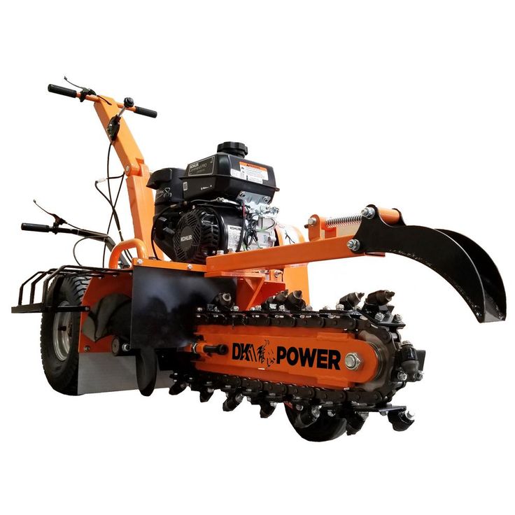 Detail K2 18 in. 7 HP Gas Powered Kohler Engine Certified Commercial Trencher with 5-Position Depth Adjustment