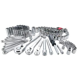 CRAFTSMAN 135-Piece Standard (SAE) and Metric Polished Chrome Mechanics Tool Set
