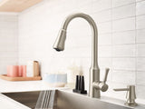 Venango Single-Handle Pull-Down Sprayer Kitchen Faucet with Reflex and Power Clean Attachments in Chrome