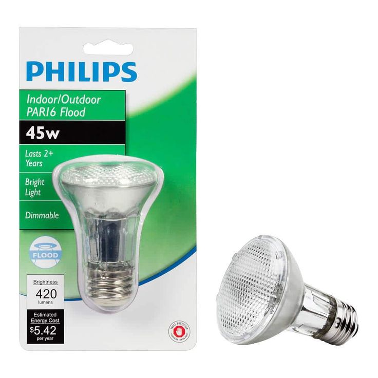 Philips 45-Watt Equivalent PAR16 Halogen Dimmable Flood Light Bulb