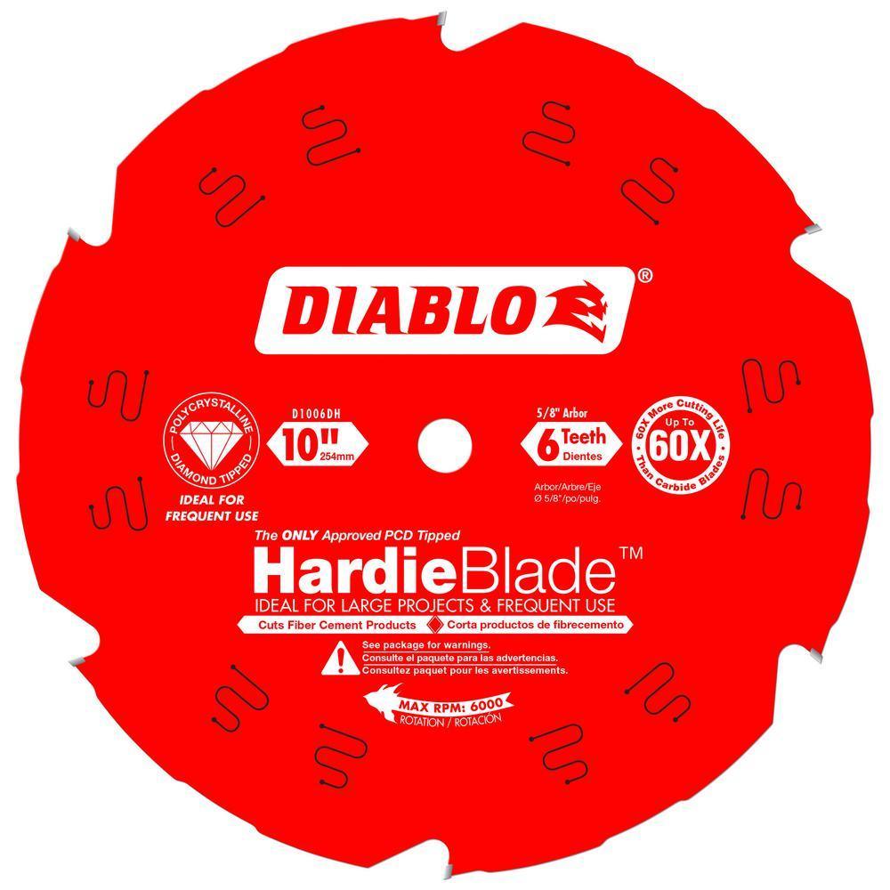 7-1/4 in. x 4-Teeth Polycrystalline Diamond (PCD) Tipped James Hardie/Fiber Cement Saw Blade - Super Arbor