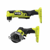 ONE+ HP 18V Brushless Cordless Compact 2-Tool Combo Kit with 3/8 in. Right Angle Drill and Cut-Off Tool (Tools Only)