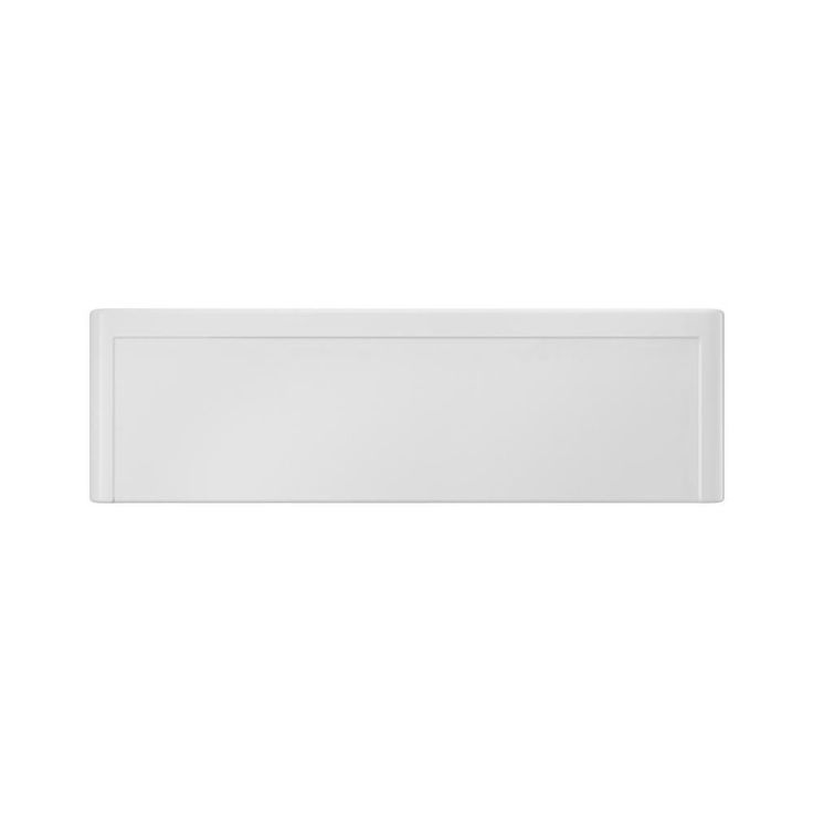 Farmhouse Apron Front Fireclay 33 in. Picture Frame Single Bowl Kitchen Sink in White with Grid and Strainer