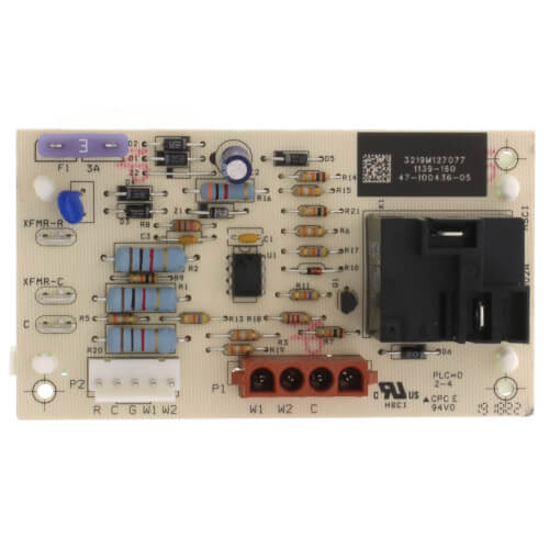Rheem 47-100436-05 control board - front view (Product Type: Control Board)