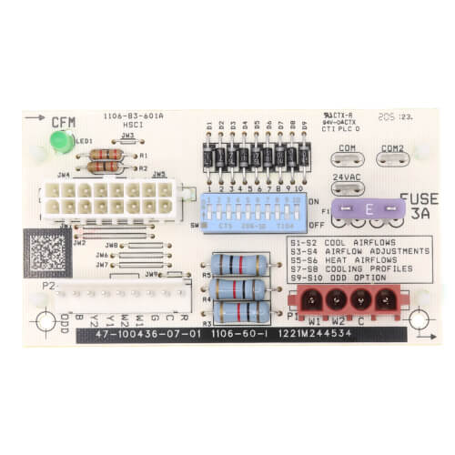 Rheem 47-100436-07 control board - front view (Product Type: Control Board)