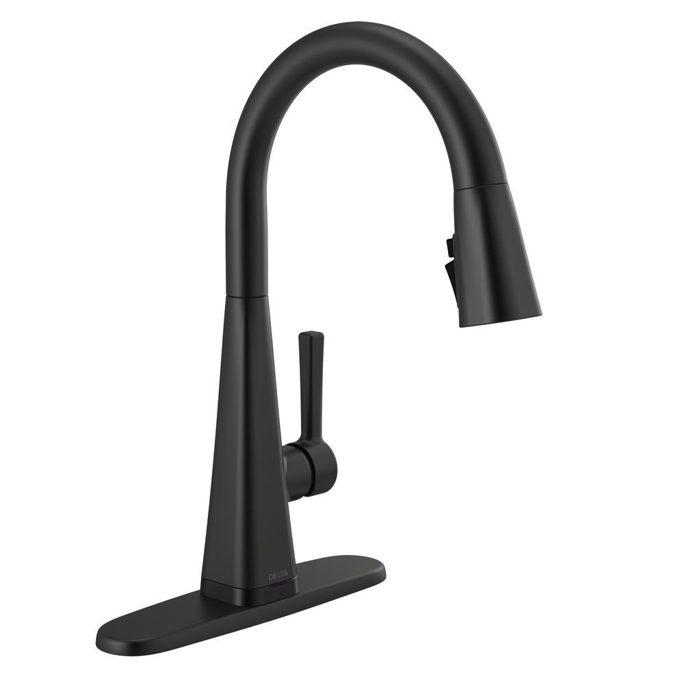 Lenta Single-Handle Pull-Down Sprayer Kitchen Faucet with ShieldSpray Technology SpotShield Stainless - Super Arbor