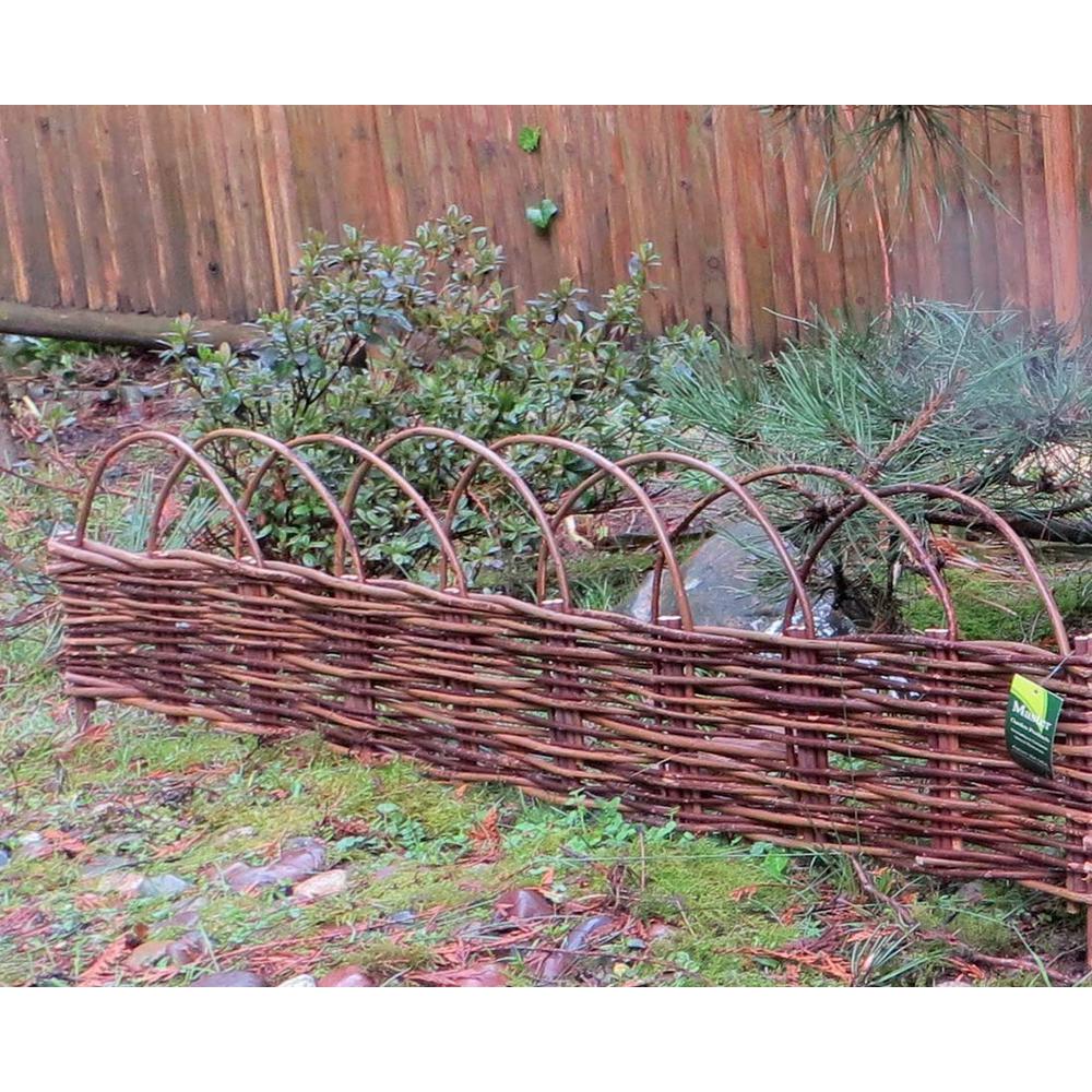 MGP 4 ft. Woven Willow Edging with Arc Top - Super Arbor