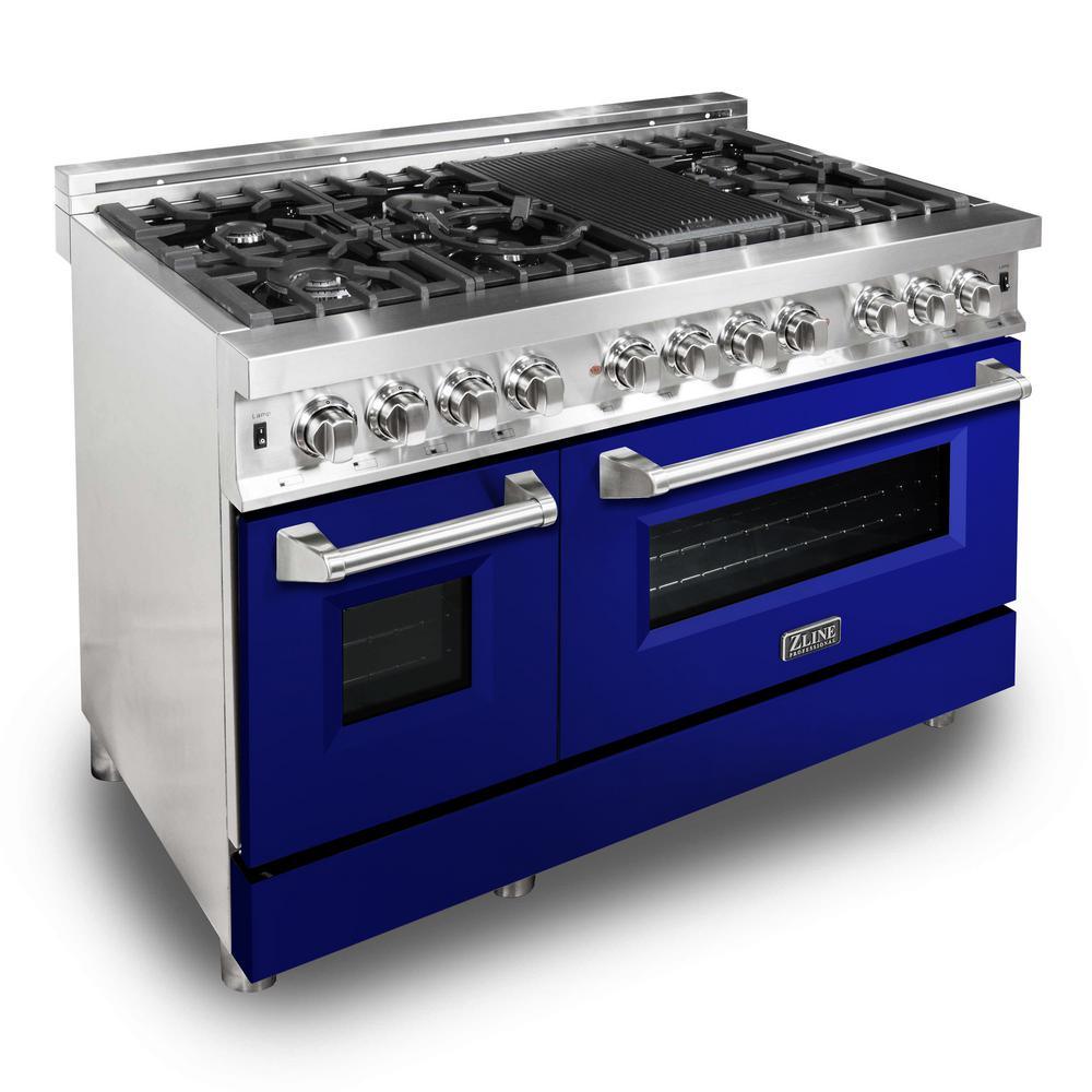 ZLINE 48 in. Professional Dual Fuel Range in Stainless Steel (RA48) - Super Arbor