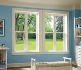 RELIABILT 105 Series New Construction 31-1/2-in x 51-1/2-in x 2-5/8-in Jamb White Vinyl Low-e Argon Single Hung Window with Grids Half Screen Included