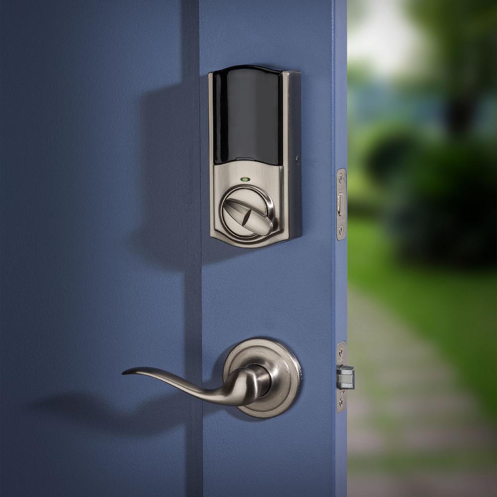 Convert Smart Lock Satin Nickel Conversion Kit featuring Z-Wave Technology - Super Arbor