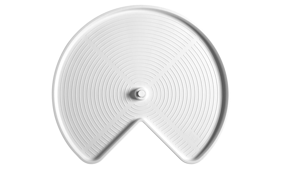Rev-A-Shelf 32 in Almond Polymer Kidney Lazy Susan, 2-Shelf
