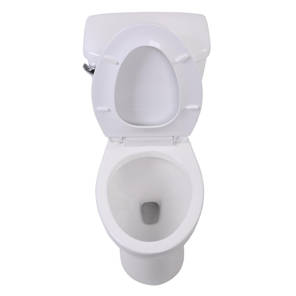 Step In 59.6 in. Walk-In Whirlpool Bathtub in White with 1.28 GPF Single Flush Toilet - Super Arbor