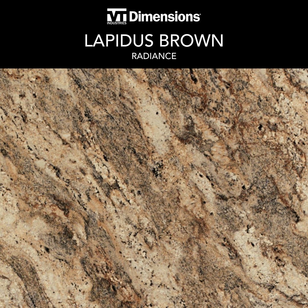 VT Dimensions 26.625-in Lapidus Brown FX Radiance Laminate Kitchen End Cap