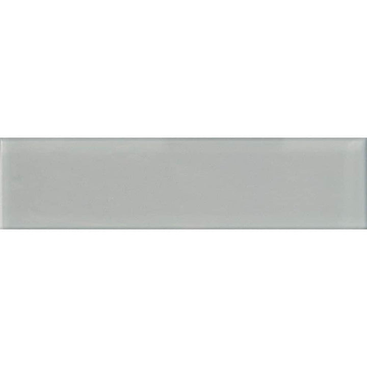 Apollo Tile (Sample) Wall Tile Mink Gray 4-in x 4-in Glossy Glass Brick Subway Wall Tile