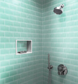 Apollo Tile (Sample) Wall Tile Cadet Blue 3-in x 6-in Glossy Glass Brick Subway Wall Tile