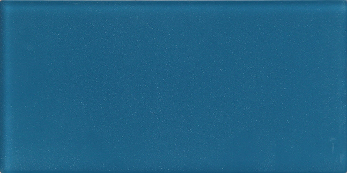 Apollo Tile (Sample) Wall Tile Blue 3-in x 6-in Matte Glass Subway Wall Tile