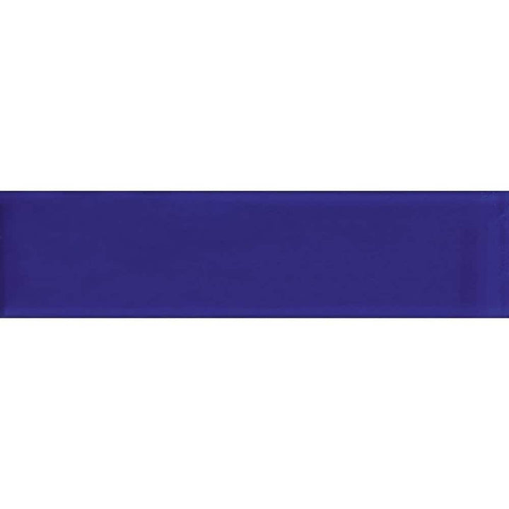 Apollo Tile (Sample) Wall Tile Royal Blue 4-in x 4-in Glossy Glass Brick Subway Wall Tile