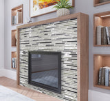 Apollo Tile (Sample) Waterfall Beige and Gray 4-in x 4-in Multi-finish Marble Linear Marble Look Floor and Wall Tile