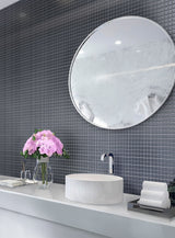 Apollo Tile (Sample) Floor and Wall Tile Ash Gray 4-in x 4-in Matte Glass Uniform Squares Floor and Wall Tile