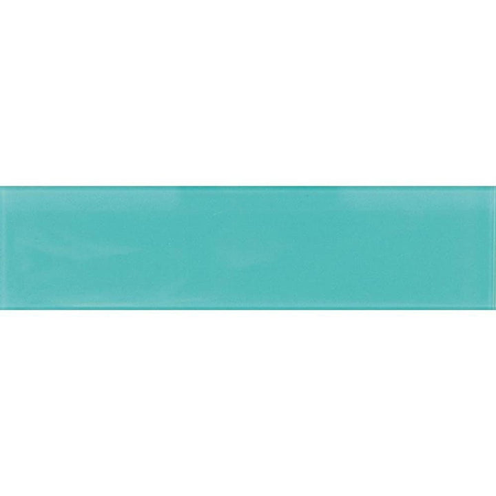Apollo Tile (Sample) Wall Tile Turkish Blue 4-in x 4-in Glossy Glass Brick Subway Wall Tile