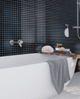 Apollo Tile (Sample) Floor and Wall Tile Black 4-in x 4-in Matte Glass Uniform Squares Floor and Wall Tile
