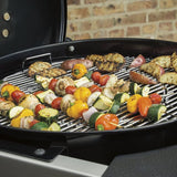 Weber Performer Deluxe 22-in Black Porcelain Enamel Kettle Charcoal Grill