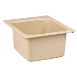 17 in. x 20 in. Fiberglass Self-Rimming Utility Sink in White