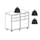 Winsome Wood Halifax White 4-Drawer 32.13-in File Cabinet
