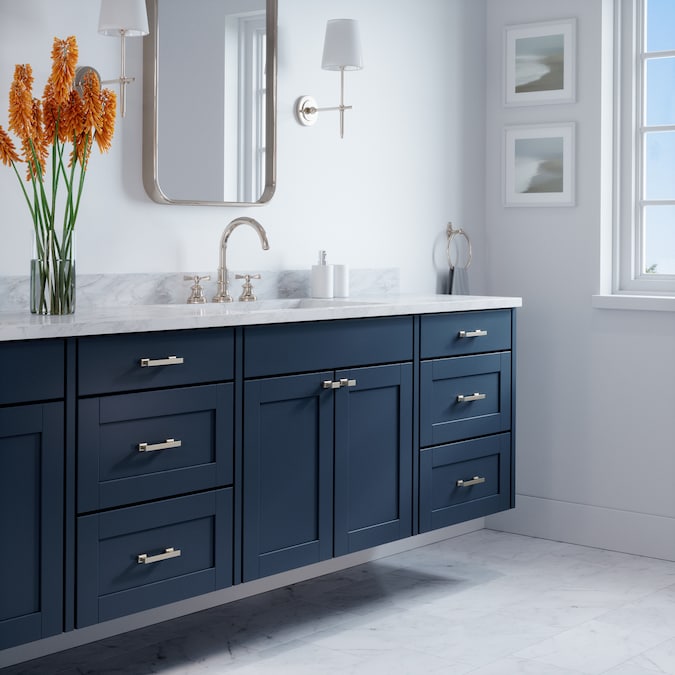 Sumner Street Home Hardware High desert 3-1/2-in (89mm) Center to Center Satin Nickel Rectangular Bar Drawer Pull