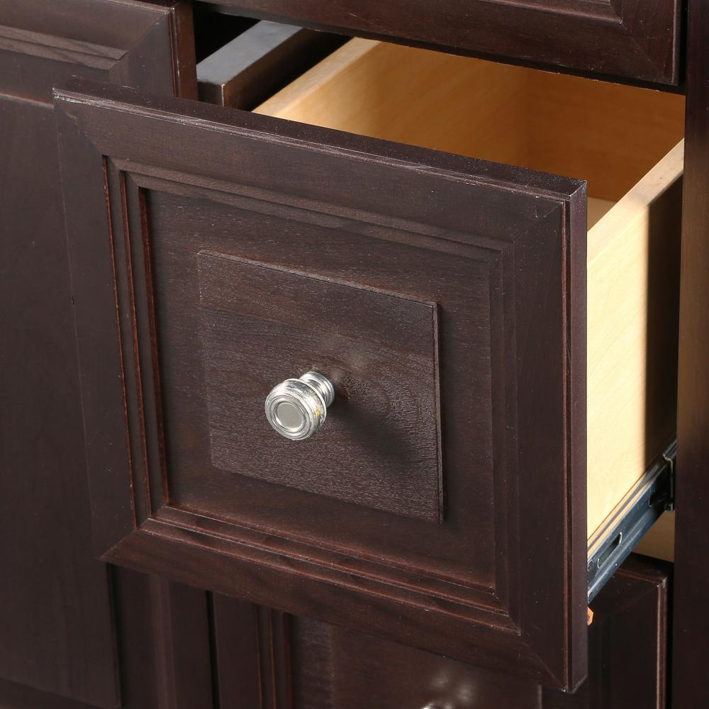 Brinkhill 36 in. W x 34 in. H x 22 in. D Bath Vanity Cabinet Only in Chocolate - Super Arbor