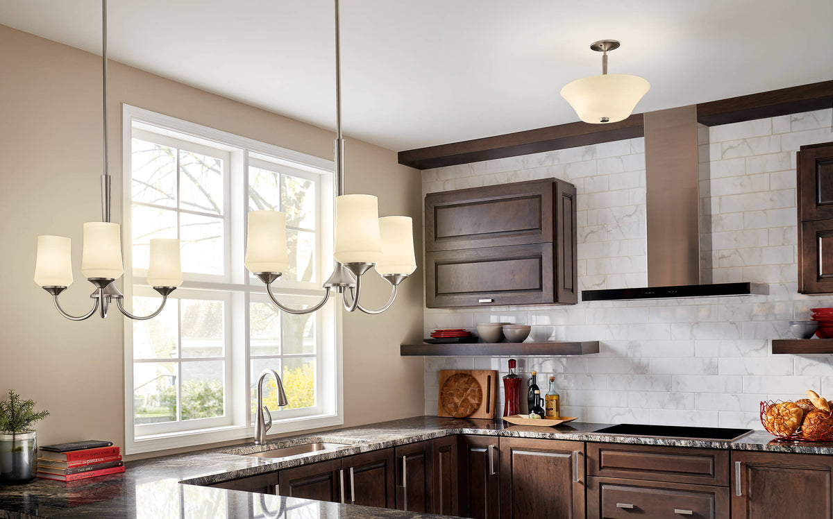 Kichler Aubrey 3-Light Brushed Nickel Transitional Chandelier