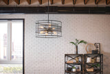 Kichler Piston 6-Light Black Transitional Chandelier