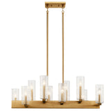 Kichler Cleara 10-Light Gold Transitional Chandelier