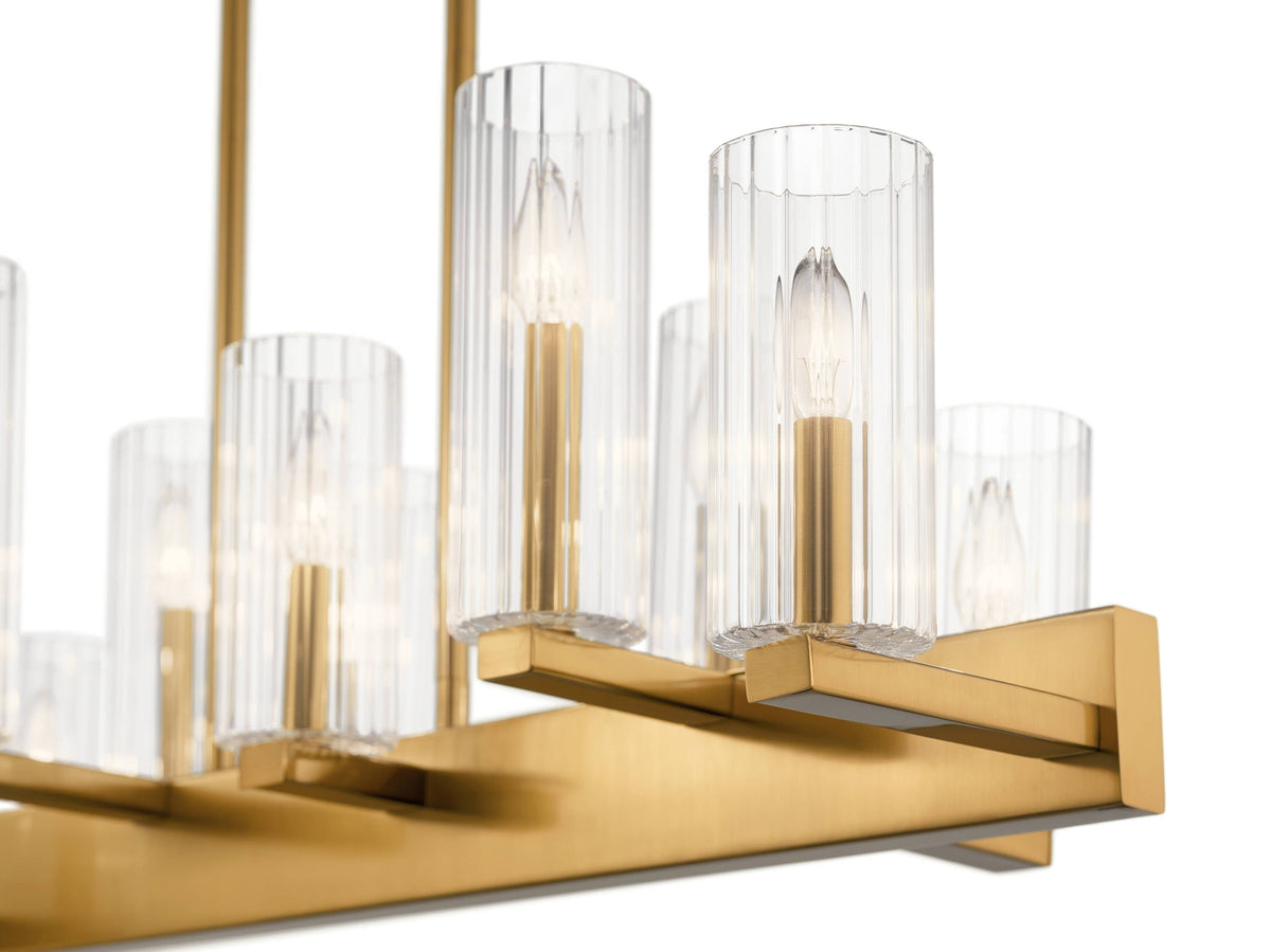 Kichler Cleara 10-Light Gold Transitional Chandelier