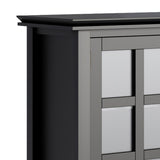 Simpli Home Artisan Black Transitional Wood Media Cabinet